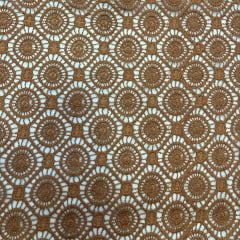 RENDA GUIPIR - COR TERRACOTA - DESENHO 100 - 100% POLIÉSTER - COM 1,30 LG RENDA GUIPIR - COR TERRACOTA - DESENHO 100 - 100% POLIÉSTER - COM 1,30 LG