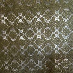 RENDA GUIPIR - COR VERDE MUSGO - DESENHO 095 - 100% POLIÉSTER - COM 1,30 LG