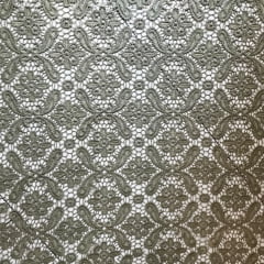 RENDA GUIPIR - COR VERDE MUSGO - DESENHO 095 - 100% POLIÉSTER - COM 1,30 LG