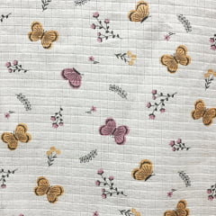 TECIDO DE FRALDA NOVA AMERICANA ESTAMPADA MINE QUADRADO COM 8 MM 100% ALGODÃO COM 0,75 LG 69D5655090C7A