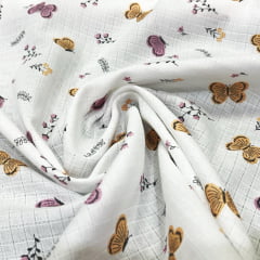 TECIDO DE FRALDA NOVA AMERICANA ESTAMPADA MINE QUADRADO COM 8 MM 100% ALGODÃO COM 0,75 LG 69D5655090C7A