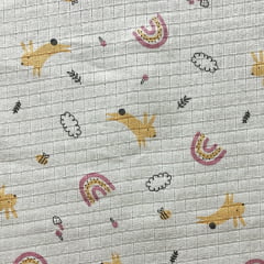 TECIDO DE FRALDA NOVA AMERICANA ESTAMPADA MINE QUADRADO COM 8 MM 100% ALGODÃO COM 0,75 LG 69D56704226AB