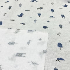 TECIDO DE FRALDA NOVA AMERICANA ESTAMPADA MINE QUADRADO COM 8 MM 100% ALGODÃO COM 0,75 LG 69D5677CDEFB4