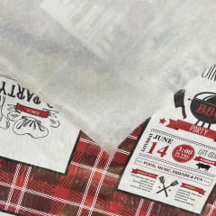 FLANELADO BARBECUE VERMELHO 100% POLIÉSTER COM 1,40 LG