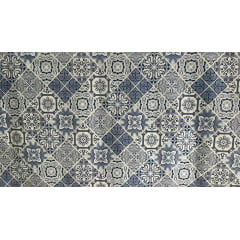 FORRO PARA TOALHA DE MESA TÉRMICO ESTAMPA AZULEJO AZUL 100% POLIÉSTER COM 1,40 LG FORRO PARA TOALHA DE MESA TÉRMICO ESTAMPA AZULEJO AZUL 100% POLIÉSTER COM 1,40 LG