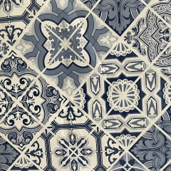 FORRO PARA TOALHA DE MESA TÉRMICO ESTAMPA AZULEJO AZUL 100% POLIÉSTER COM 1,40 LG FORRO PARA TOALHA DE MESA TÉRMICO ESTAMPA AZULEJO AZUL 100% POLIÉSTER COM 1,40 LG