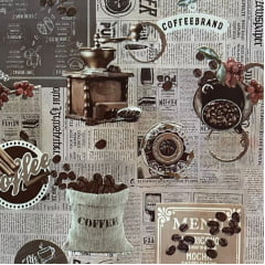 FORRO PARA TOALHA DE MESA TÉRMICO ESTAMPA BARISTA MARROM 100% POLIÉSTER COM 1,40 LG FORRO PARA TOALHA DE MESA TÉRMICO ESTAMPA BARISTA MARROM 100% POLIÉSTER COM 1,40 LG