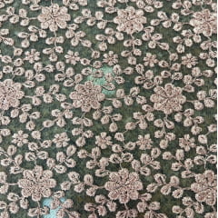 TECIDO TULE BORDADO CELEBRETY EMBROIDERY COR ROSA 100% POLIÉSTER COM 1.27 LG