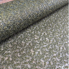 TECIDO TULE BORDADO CELEBRETY EMBROIDERY COR VERDE 100% POLIÉSTER COM 1.27 LG