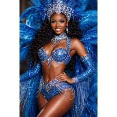 TECIDO PAETÊ FANTASIA - AZUL ROYAL - 64 G/M² - 100% POLIÉSTER - COM 1,09 DE LARGURA