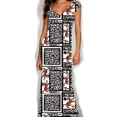 VISCOSE ESTAMPA DIGITAL ANIMMAL COM GEOMETRIA 100% VISCOSE COM 1,40 LG