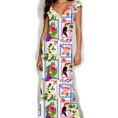 VISCOSE ESTAMPA DIGITAL JARDIM DE TUCANOS 100% VISCOSE COOM 1,40 LG