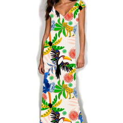 VISCOSE ESTAMPA DIGITAL PARAISO SELVAGEM 100% VISCOSE COM 1,40 LG