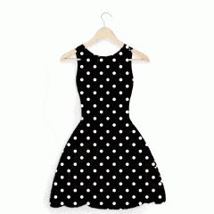 VISCOSE ESTAMPA DIGITAL POÁ COM 20 MM BRANCO FUNDO PRETO 100% VISCOSE COM 1,40 LG VISCOSE ESTAMPA DIGITAL POÁ COM 20 MM BRANCO FUNDO PRETO 100% VISCOSE COM 1,40 LG