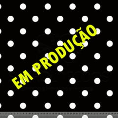 VISCOSE ESTAMPA DIGITAL POÁ COM 20 MM BRANCO FUNDO PRETO 100% VISCOSE COM 1,40 LG VISCOSE ESTAMPA DIGITAL POÁ COM 20 MM BRANCO FUNDO PRETO 100% VISCOSE COM 1,40 LG