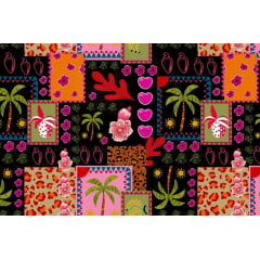 VISCOSE ESTAMPA DIGITAL SELVA POP 100% VISCOSE COM 1,40 LG