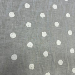 VOIL COTTON ORION BRANCO COM BORDADO BRANCO - 100% ALGODÃO - 90 G/M³ - COM 1,45 LG