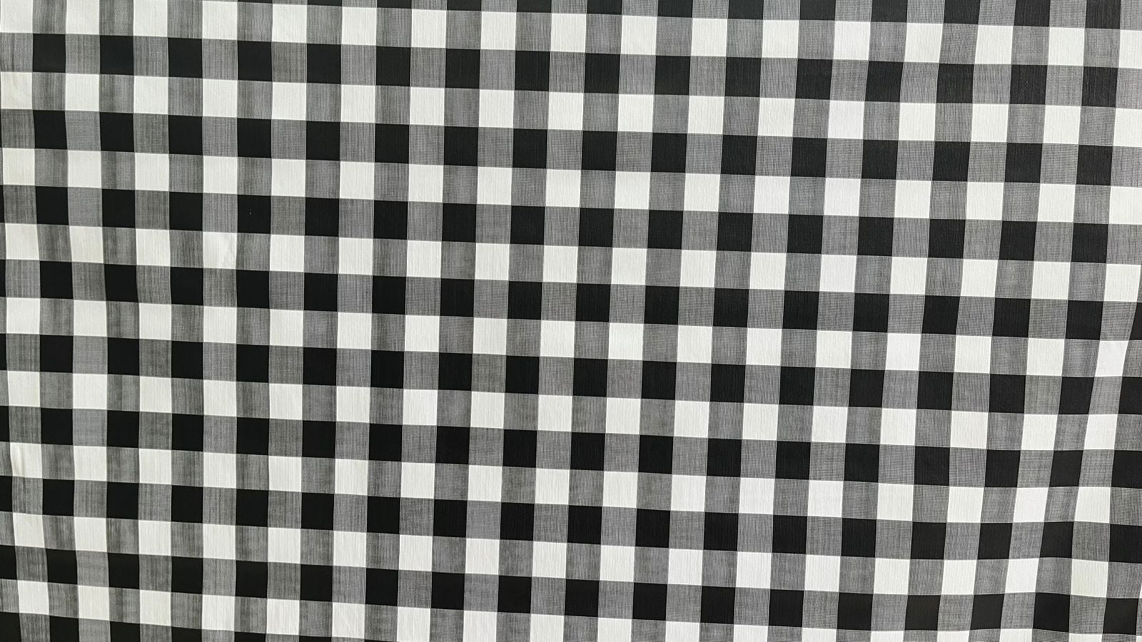 FORRO PARA TOALHA DE MESA TÉRMICO ESTAMPA CHESSMATE PRETA 100% POLIÉSTER COM 1,40 LG