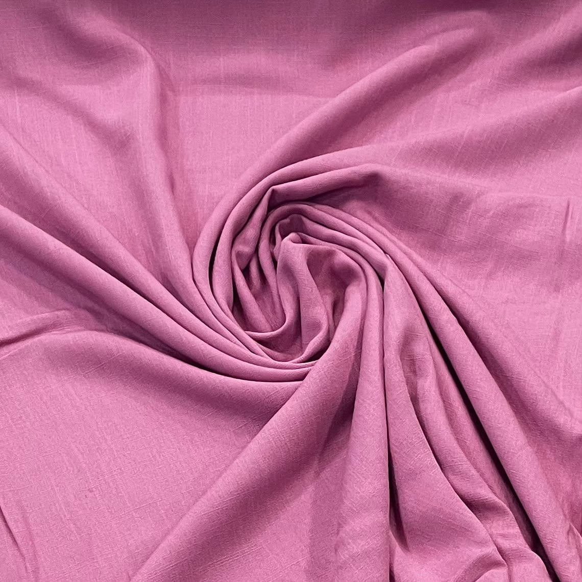 TECIDO VISCOLINHO LISO - COR ROSA - 157 G/M² - 100% VISCOSE - COM 1,37 LG