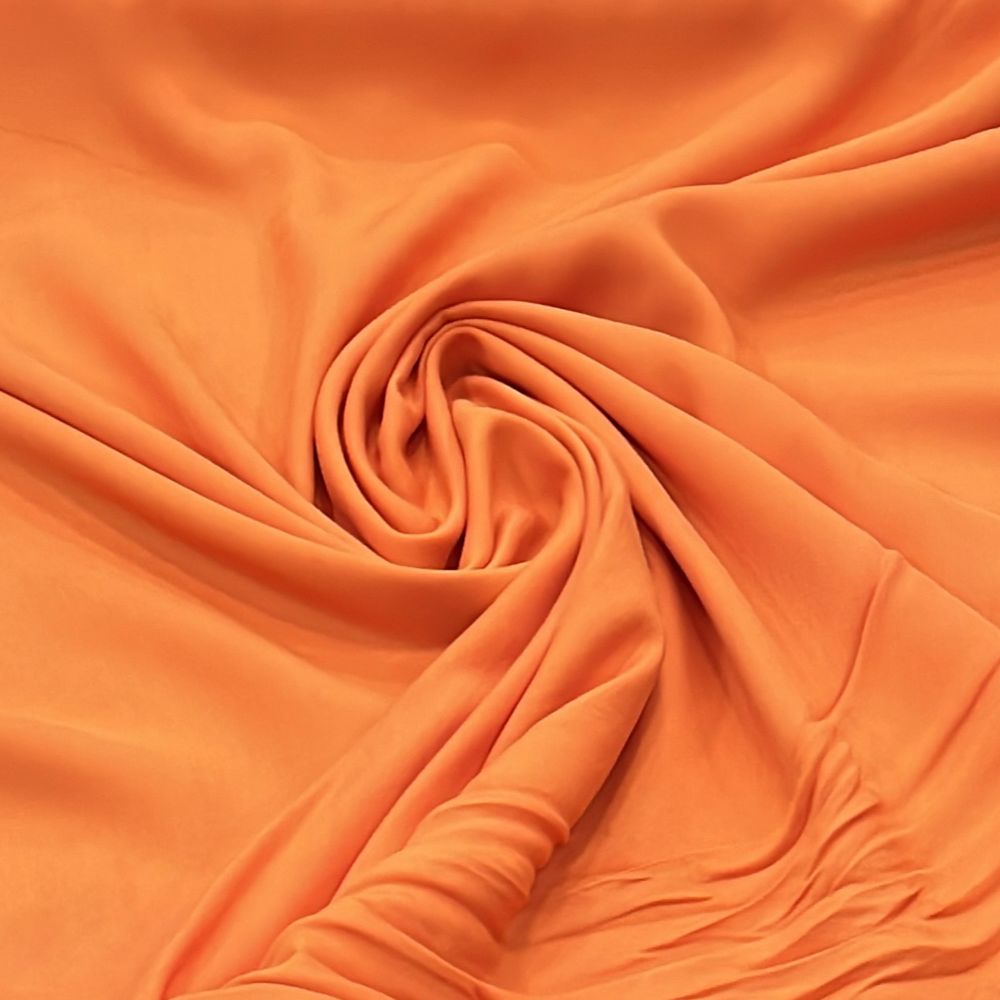 TECIDO VISCOSE LISA COR LARANJA 100% VISCOSE COM 1,40 LG