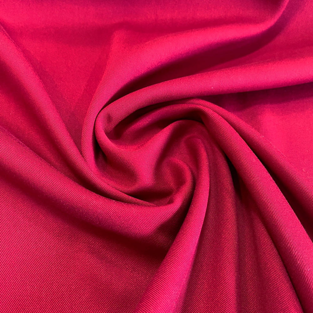 TECIDO VISCOSE SARJADA VINHO 100% VISCOSE COM 1,40 LG 6483784684086