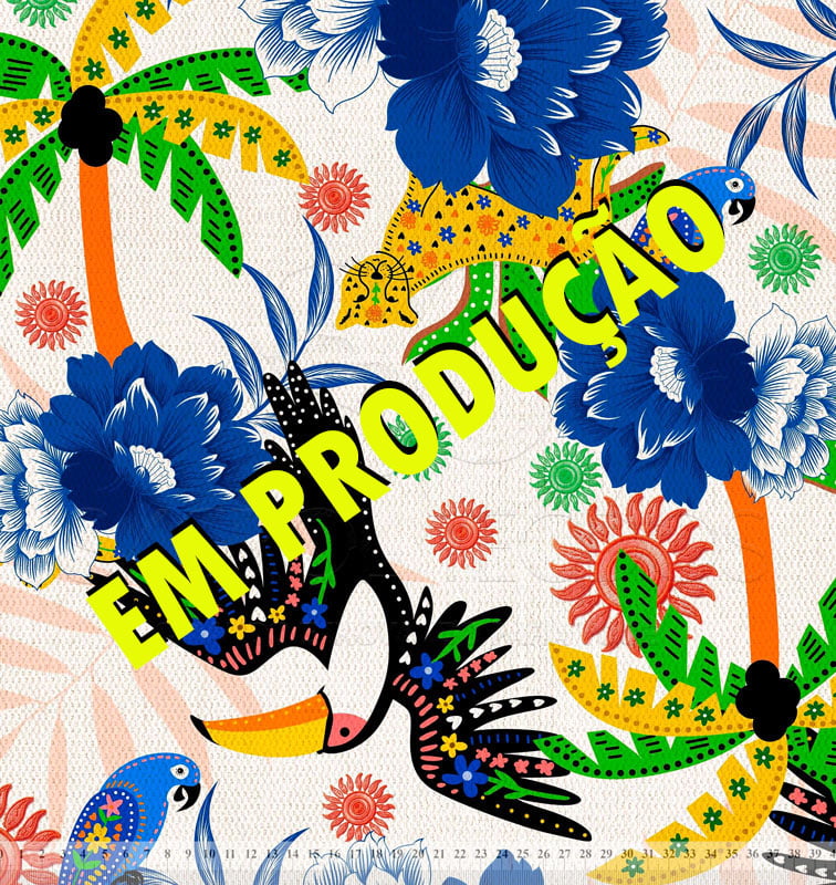 VISCOSE ESTAMPA DIGITAL PARAISO SELVAGEM 100% VISCOSE COM 1,40 LG